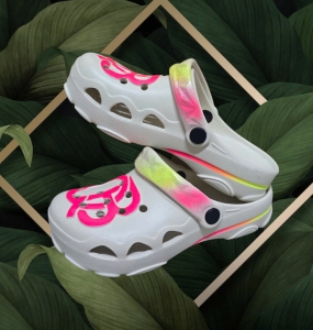 Giày QB EVA Cao Cấp – Phiên Bản Logo HỒNG NEON